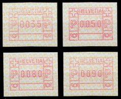 SCHWEIZ AUTOMATENMARKEN A4 Nr 4-0035-4-0090 Postfrisch X679432 - Automatic Stamps