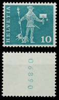 SCHWEIZ ROLLENMARKEN Nr 697yR L-P Postfrisch X6794EA - Rouleaux