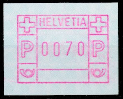 SCHWEIZ AUTOMATENMARKEN A3 Nr 3yavI 0070 Postfrisch X67968E - Automatic Stamps
