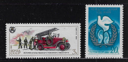 RUSSIA 1985-86 SCOTT #5410,5419  MH - Nuevos