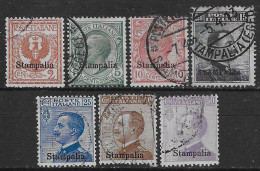 Italia Italy 1912 Colonie Egeo Stampalia Effigie Sa N.1-7 Completa US - Aegean (Stampalia)