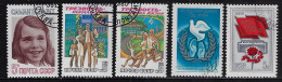RUSSIA 1985-86 SCOTT #5415,5417-5420  USED - Used Stamps
