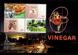 Australia 2009 Melbourne Stampshow VINEGAR  Minisheet MNH - Neufs