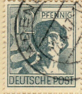 1948 Germany Allied Occupation Labourer 12pf Fine Used - Afgestempeld