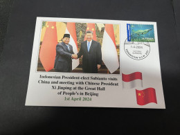 3-4-2024 (4 Y 48) Indonesia President-elect Subianto Meet With Chinese President Xi Jinping During Visit To China - Nauru