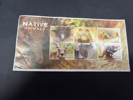 3-4-2024 (stamp) Used Mini-sheet On Paper - Australian Native Animals - Blocchi & Foglietti