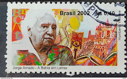 C 2477 Brazil Stamp Jorge Amado Bahia Literature Cocoa Church 2002 Circulated 3 - Usati