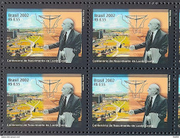 C 2445 Brazil Stamp Lucio Costa Architecture Brasilia 2002 Block Of 4 - Neufs