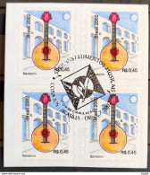 Brazil Regular Stamp RHM 817 Music Perce In Wave Mandolin 2002 Block Of 4 Cbc DF - Ungebraucht