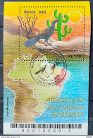 B 126 Brazil Stamp Northeast Caatinga Preservation Map Northeast Cactus Bird Hand 2002 Cbc Ce - Ungebraucht