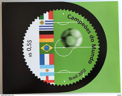 Brazil Stamp Package Football World Champions Uruguay France Argentina Germany England 2002 - Otros & Sin Clasificación