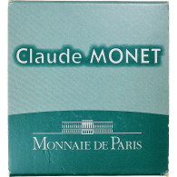 France, 5 Euro, Claude Monet, BU, Colorized, 2009, MDP, Argent, FDC - France