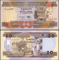 Solomon Islands 20 Dollars. ND (1997) Unc. Banknote Cat# P.21a - Salomonseilanden