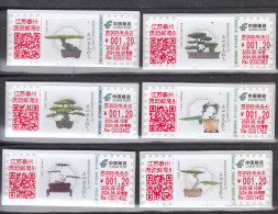 CHINA 2023 The Art-Bonsai  ATM Label Stamps 6v 1.2RMB - Vignette [ATM]