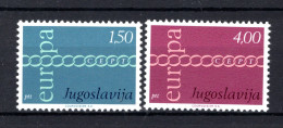 JOEGOSLAVIE Yt. 1301/1302 MNH 1971 - Ongebruikt