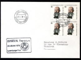 LUXEMBURG Yt. 919 NAPOSTA 78 Frankfurt 1978 - Brieven En Documenten