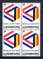 LUXEMBURG Yt. 743 MNH** 1969 4 St. - Neufs