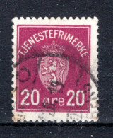 NOORWEGEN Yt. S4° Gestempeld Dienstzegel 1926-1 - Service