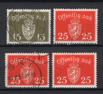 NOORWEGEN Yt. S52/53° Gestempeld Dienstzegel 1946-1947 - Service
