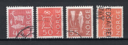 NOORWEGEN Yt. 442/445A° Gestempeld 1962-1965 - Gebraucht