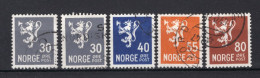 NOORWEGEN Yt. 289A/292° Gestempeld 1947-1948 - Gebruikt