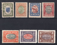POHJOIS INKERI Mi. 8/14 MH 1920 - Unused Stamps