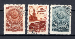 RUSLAND Yt. 1037/1039° Gestempeld 1946 - Usati