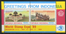 INDONESIE: ZB 1401 MNH Blok 85 1989 Int. Postzegeltentoonstelling Washington - Indonésie