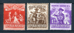 INDONESIE: ZB 139/141 MH 1955 Eerste Nationale Jamboree - Indonésie