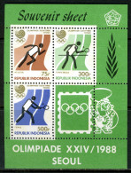 INDONESIE: ZB 1330/1333 MNH Blok 69/72 1988 Olympische Spelen Seoul - Indonésie