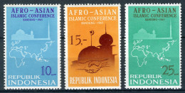 INDONESIE: ZB 464/466 MNH 1965 Islamitische Afro-Aziatische Conferentie - Indonésie