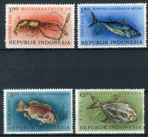 INDONESIE: ZB 391/394 MNH 1963 Inheemse Vissen -6 - Indonésie
