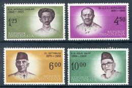 INDONESIE: ZB 371/374 MH 1962 Helden Van De Nationale Onafhankelijkheid -3 - Indonesië