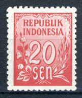 INDONESIE: ZB 79 MNH 1951 Cijfertype - Indonesia