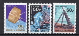 INDONESIE: ZB 716/718 MNH 1972 Ruimtevaart - Indonesië