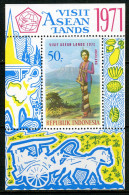 INDONESIE: ZB 696 MNH Blok 17 1971 Stimulering Van Het Toerisme In Azië -4 - Indonesië