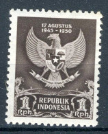 INDONESIE: ZB 66 MH 1950 Herdenking 5de Verjaardag Van De Republiek -1 - Indonesië