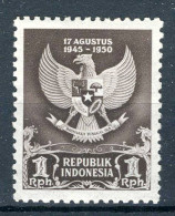 INDONESIE: ZB 66 MH 1950 Herdenking 5de Verjaardag Van De Republiek - Indonesië