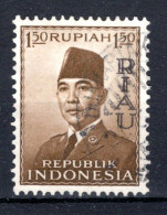 RIAU: ZB 34° Gestempeld 1960 - Zegels Indonesië Overdrukt RIAU - Indonesien