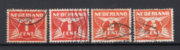 NEDERLAND 144/145 Gestempeld 1924 - Vliegende Duif - Gebruikt