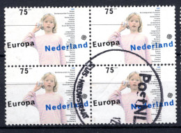 NEDERLAND 1429° Gestempeld 1989 - Europa, Kinderspelen 4st. - Usati