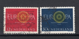 NEDERLAND 745/746 Gestempeld 1960 - Europa CEPT - Gebraucht