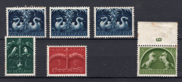 NEDERLAND 407/409-411 MNH 1943-1944 - Germaanse Symbolen - Ongebruikt