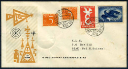 NEDERLAND 1e VLUCHT AMSTERDAM - BIAK 29/10/1958 - Luchtpost