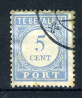 NEDERLAND P51 Gestempeld 1912-1920 - Cijfer En Waarde In Blauw - Impuestos