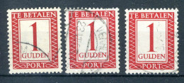 NEDERLAND P105 Gestempeld 1947-1958 -  Cijfer En Waarde In Rechthoek - Impuestos