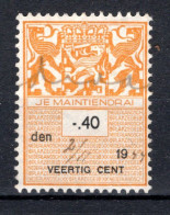 NEDERLAND Fiscale Zegel 40c 1944 - Revenue Stamps