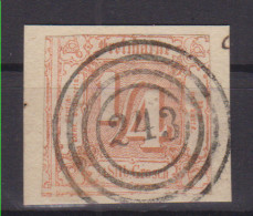 Ziffer ¼ Sgr. Auf Briefstück Mit Nummernstempel 243(= Stadtremda) - Other & Unclassified