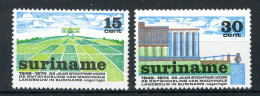 SURINAME 623/624 MNH 1974 - Machinale Landbouw. - Suriname ... - 1975