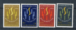 SURINAME 410/413 MH 1964 - Jamborette. - Suriname ... - 1975